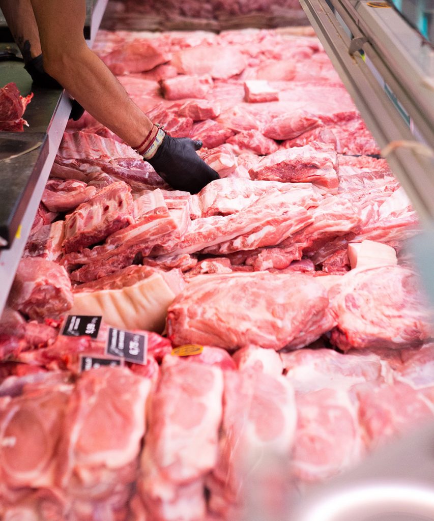 vitrina de carnes corte argentino